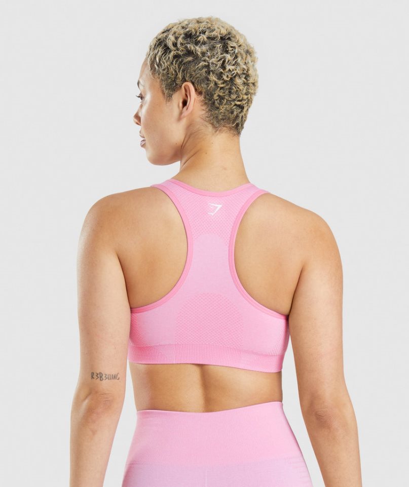 Women's Gymshark Vital Seamless 2.0 Sports Bra Pink | CA 5107DN